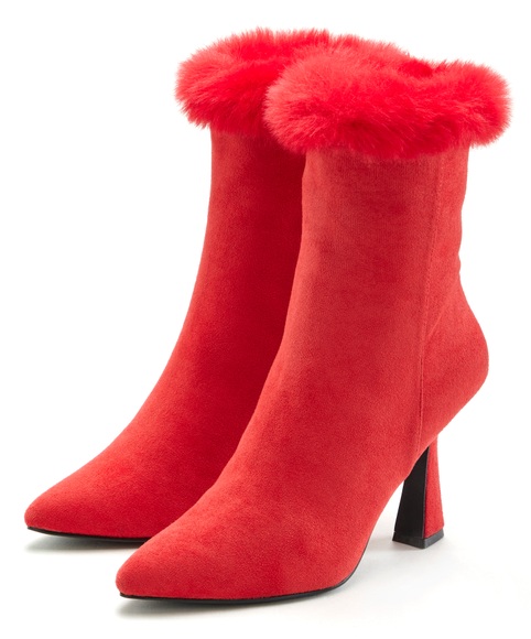 LASCANA Belle Affaire High-Heel-Stiefelette »Trachten-Schuh, Dirndl-Schuh,«, Ankleboots mit Reissverschluss