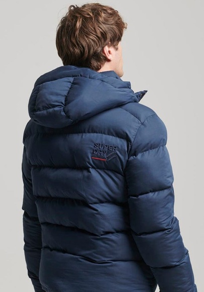 Superdry Steppjacke »HOODED MICROFIBRE SPORT PUFFER«