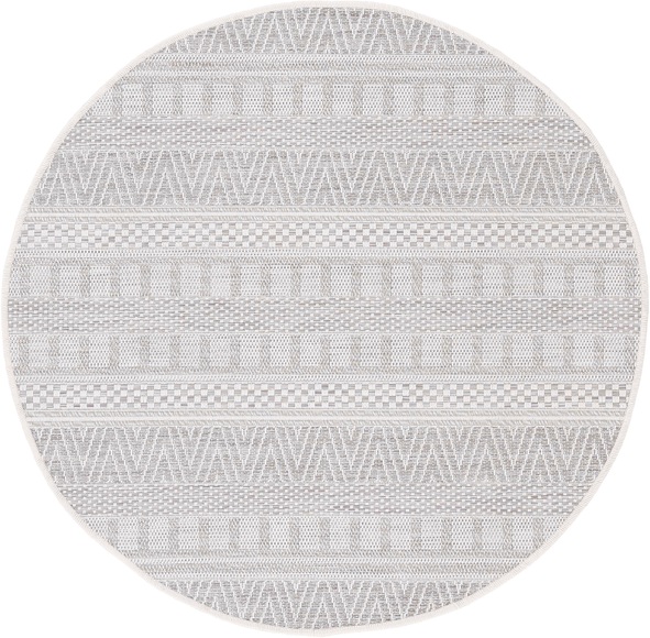 carpetfine Teppich »Boho 100«, rund, 4 mm Höhe, robustes Flachgewebe, Sisal Optik, In- und Outdoor geeignet, Wetterfest und UV-beständig für Balkon, Terrasse, Garten, Aussenbereich,Wohnzimmer, Schlafzimmer