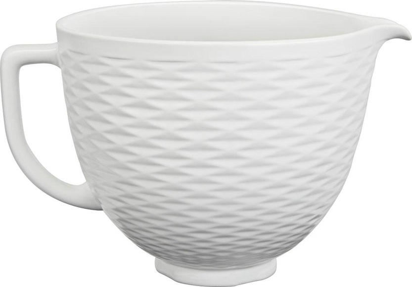 KitchenAid Küchenmaschinenschüssel »5KSM2CB5TLW, 4,7-L-Keramikschüssel«, aus Keramik, für KitchenAid-Küchenmaschinen mit kippbarem Motorkopf