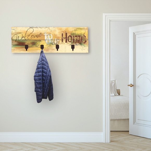 Artland Garderobenpaneel »Willkommen in unserem Zuhause«