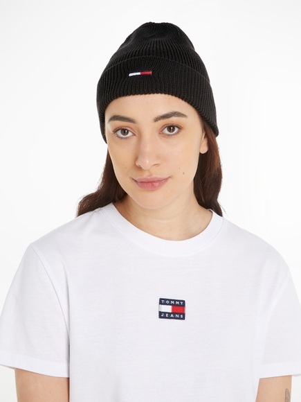 Tommy Jeans Strickmütze »TJW ELONGATED FLAG BEANIE«