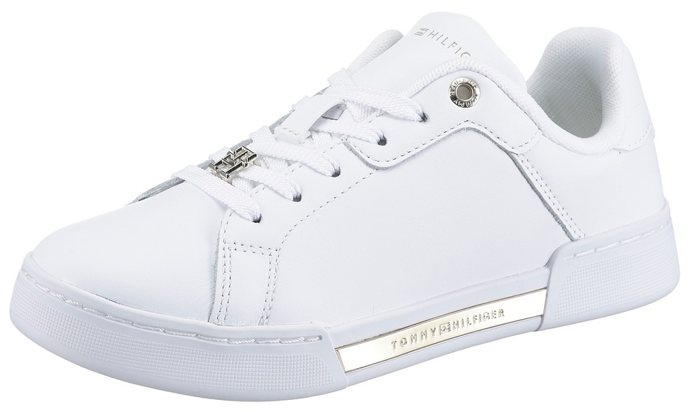 Tommy Hilfiger Sneaker »COURT SNEAKER GOLDEN TH«, mit goldfarbenen Details