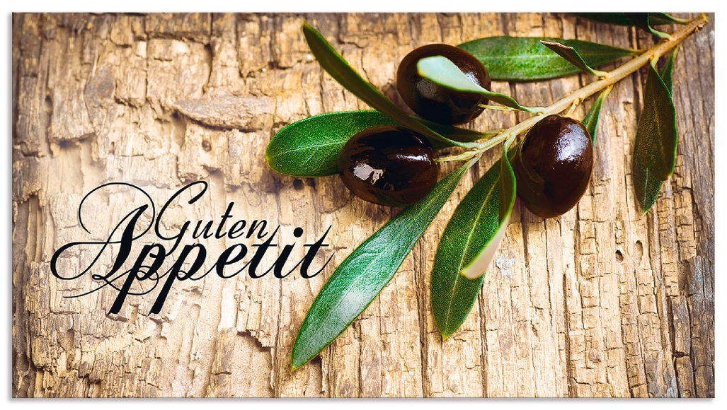 Artland Küchenrückwand »Oliven Guten Appetit«