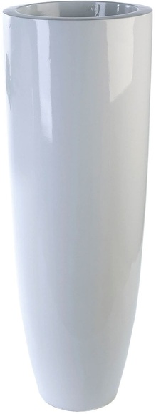 Casablanca by Gilde Pflanzkübel »Pflanzkübel Konus«, (1 St.), Blumenkübel, Pflanzübertopf, Blumentopf, aus Fiberglas, wasserdicht, in 2 Grössen erhältlich, Wohnzimmer