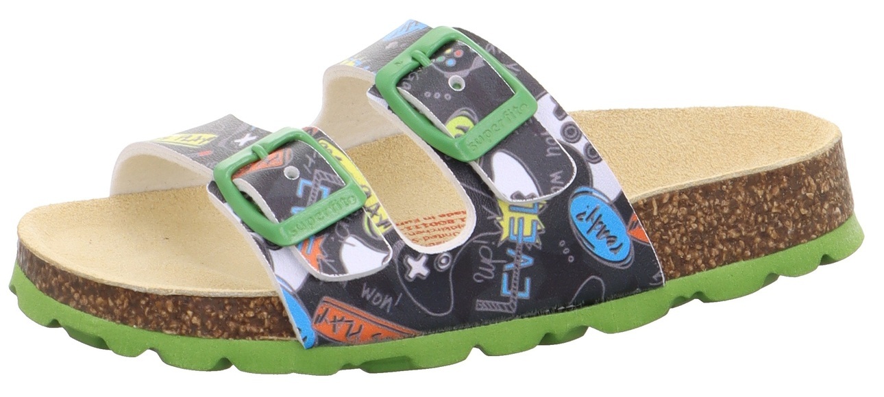 Superfit Hausschuh »FUSSBETTPANTOFFEL WMS Schuh Weiten Mess System: M IV«, mit verstellbarem Schnallenverschluss