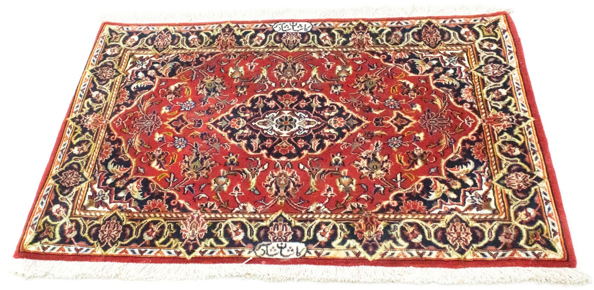 morgenland Wollteppich »Keshan Teppich handgeknüpft rot«, rechteckig, 8 mm Höhe