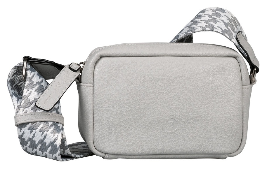 TOM TAILOR Denim Mini Bag »Abbie Camera bag«, mit gemustertem Schulterriemen