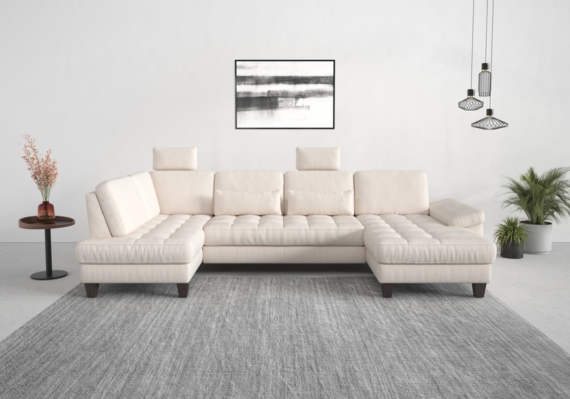 sit&more Wohnlandschaft, wahlweise mit Bettfunktion, Bettkasten, Sitztiefenverstellung