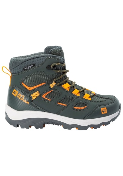 Jack Wolfskin Wasserdichte Wanderschuhe Kinder Vojo Texapore Mid Kids 35 grau slate green