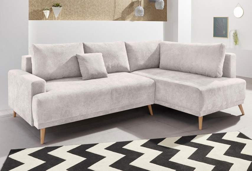 INOSIGN Ecksofa »Wien«, mit Bettfunktion und Bettkasten