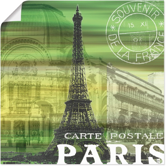Artland Wandbild »Paris Collage«