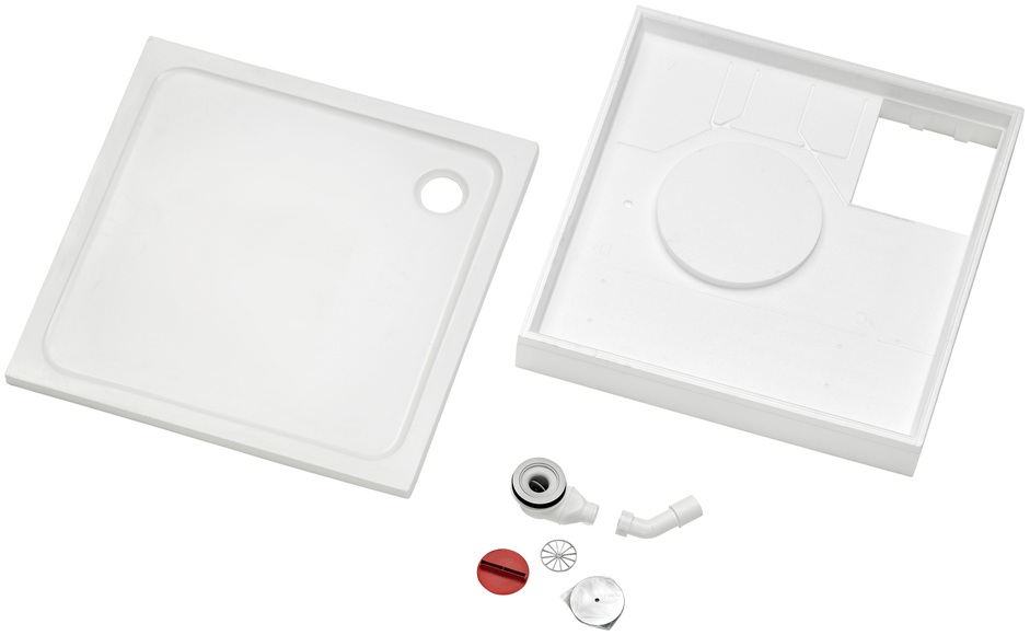 OTTOFOND Duschwanne »Set Quadratische Duschwanne«, 900x900/30 mm