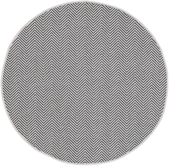 carpetfine Teppich »Boho 106«, rund, 4 mm Höhe, robustes Flachgewebe, Sisal Optik, In- und Outdoor geeignet, Wetterfest und UV-beständig für Balkon, Terrasse, Garten, Aussenbereich,Wohnzimmer, Schlafzimmer