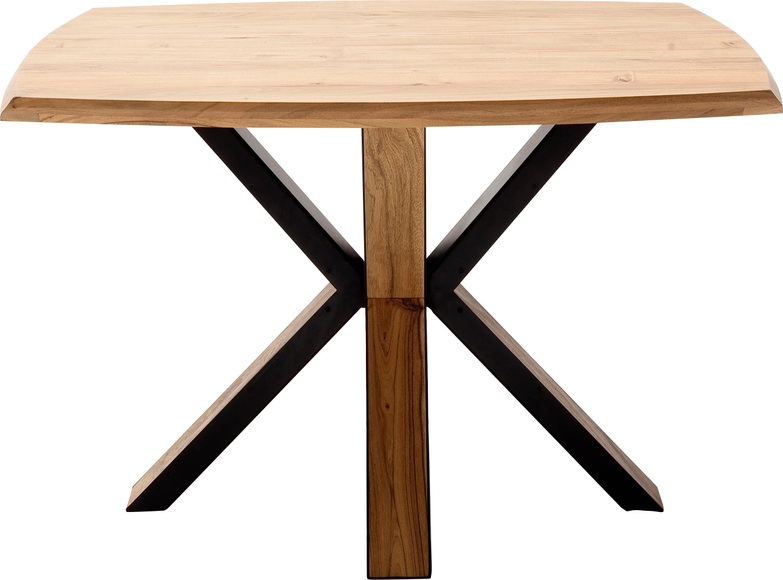 Mca Furniture - Tisch 120 x 77 x 100 cm - Hellbraun und Schwarz
