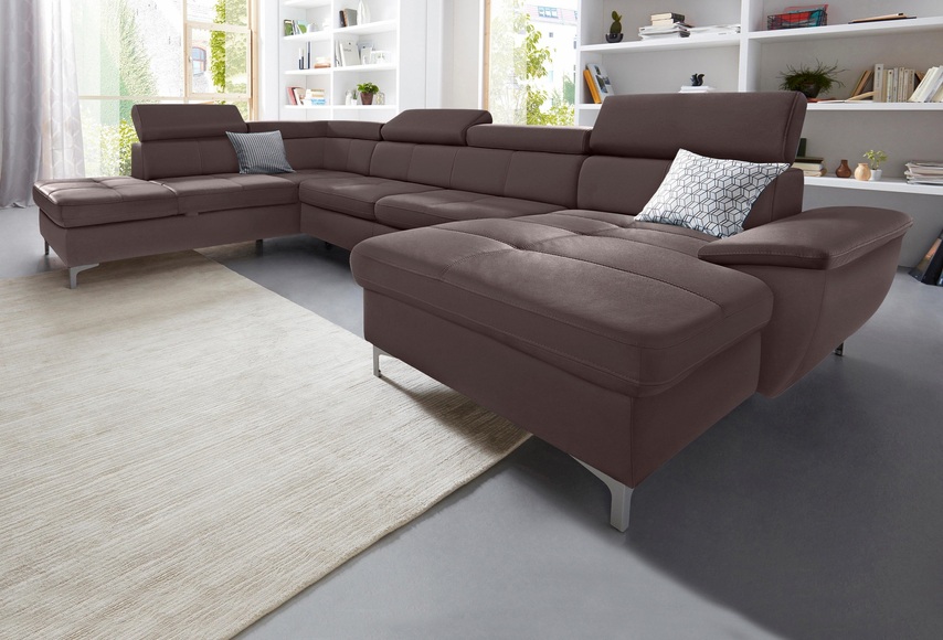 exxpo - sofa fashion Wohnlandschaft, wahlweise mit Bettfunktion und Bettkasten