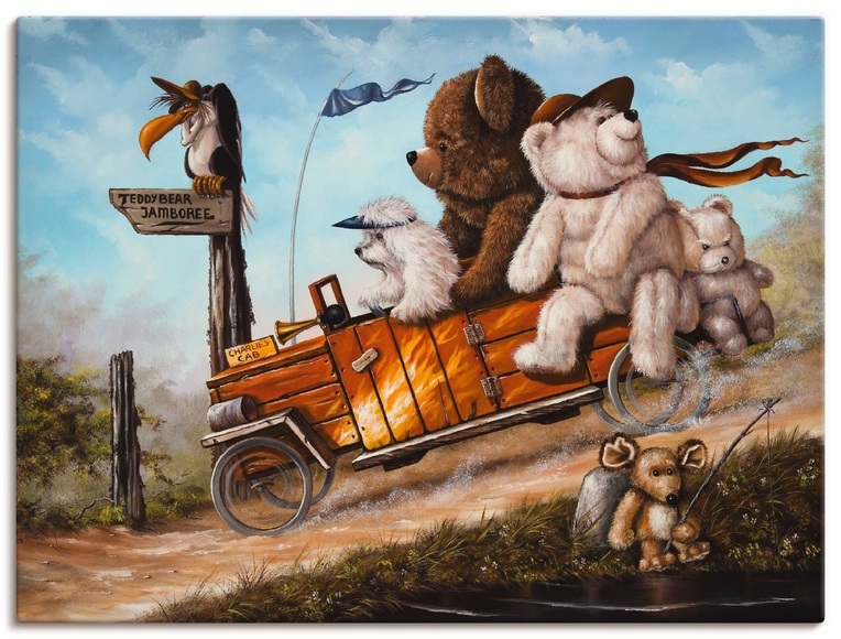 Artland Wandbild »Reisendes Kinderspielzeug«