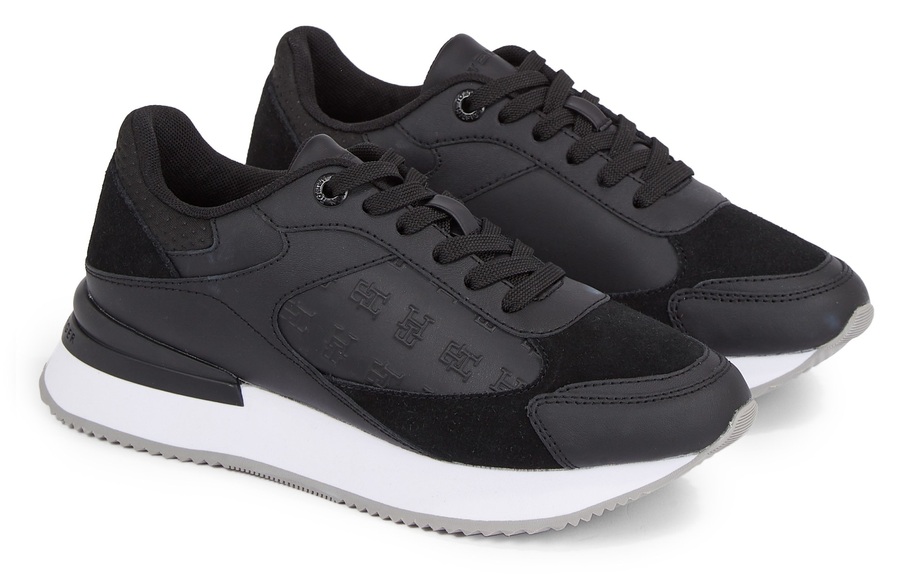 Tommy Hilfiger Keilsneaker »ELEVATED EMBOSSED RUNNER«, mit gepolstertem Schaftrand