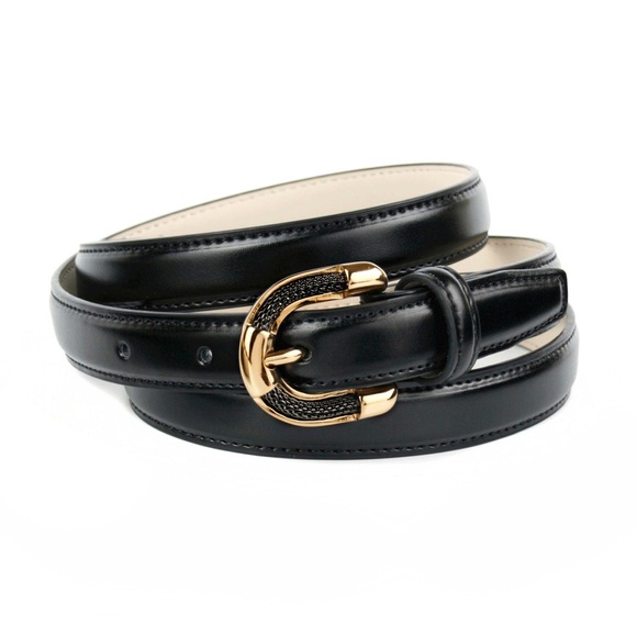 Anthoni Crown 2, 0 cm femininer Ledergürtel mit aufwendiger Schmuck-Schließe