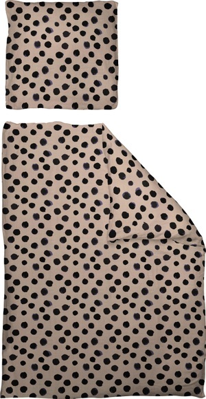 Adam Bettwäsche »Leinenbettwäsche Dots«, (2 tlg.), nachhaltig aus Bio-Baumwolle