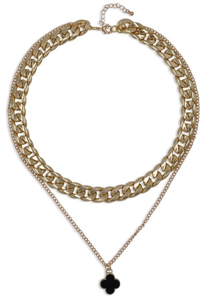 Firetti Collier »Chunky Clover«, Made in Germany