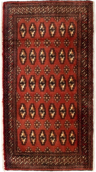 morgenland Wollteppich »Turkaman Teppich handgeknüpft rot«, rechteckig, 8 mm Höhe