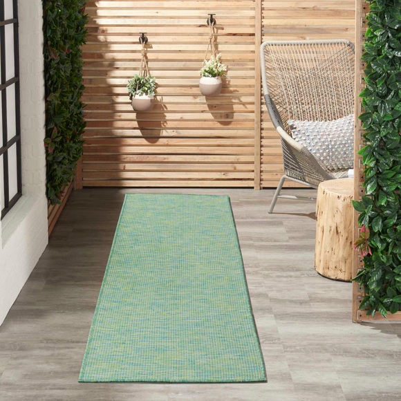 Nourison Läufer »Positano«, rechteckig, 5 mm Höhe, In- und Outdoor geeignet, Wetterfest & UV-beständig, für Balkon, Terrasse und Wintergarten, besonders flach, auch für Küche oder Esszimmer und Wohnzimmer geeignet