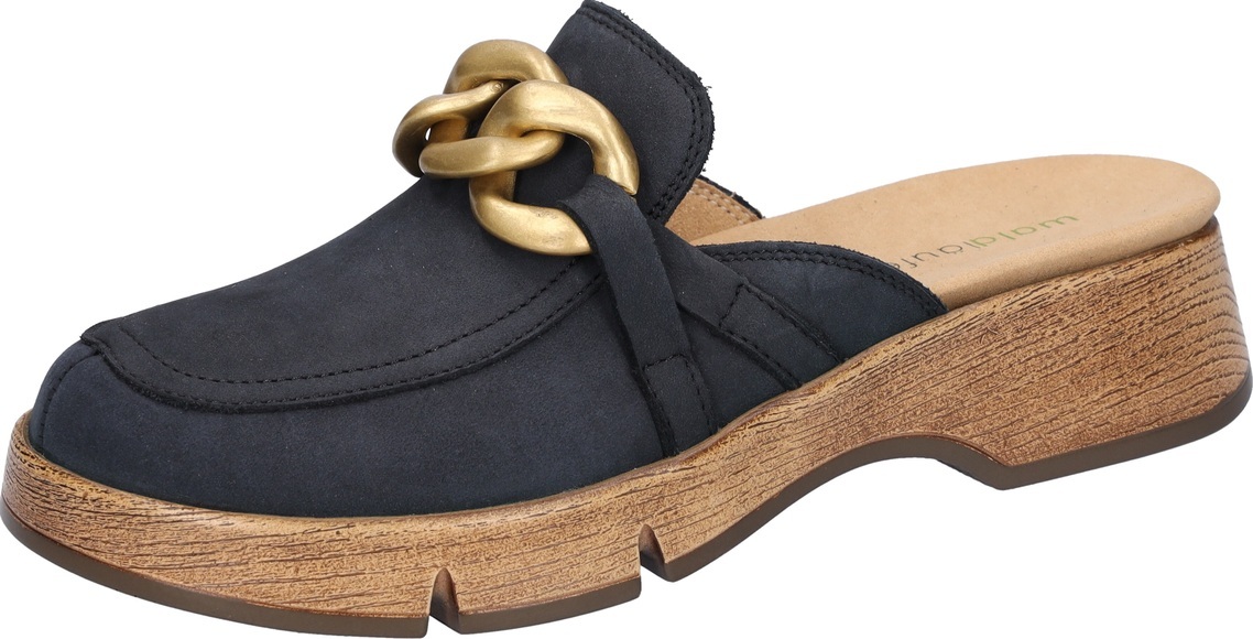 Waldläufer Pantolette »H-AKIRA«, Plateau, Sommerschuh, Schlappen mit Wechselfussbett, H-Weite