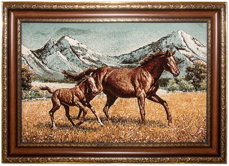 morgenland Wandteppich »Bild-Teppich Figurativ 85 x 60 cm«, rechteckig, 0,6 mm Höhe, besonders weich durch Microfaser