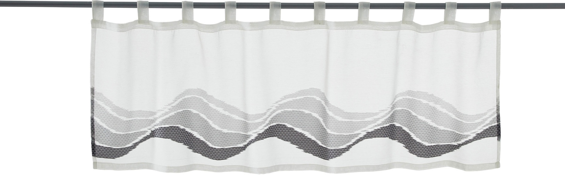 decolife Scheibengardine »Mera«, (1 St.), HxB: 45x140, Scheibengardine mit Webstruktur