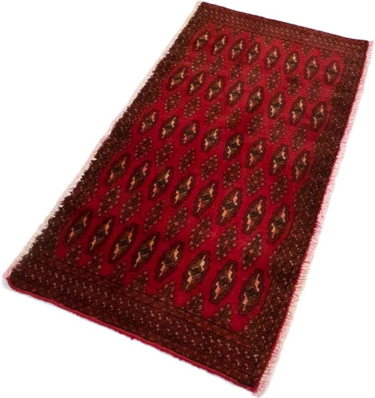 morgenland Wollteppich »Turkaman Teppich handgeknüpft rot«, rechteckig, 8 mm Höhe