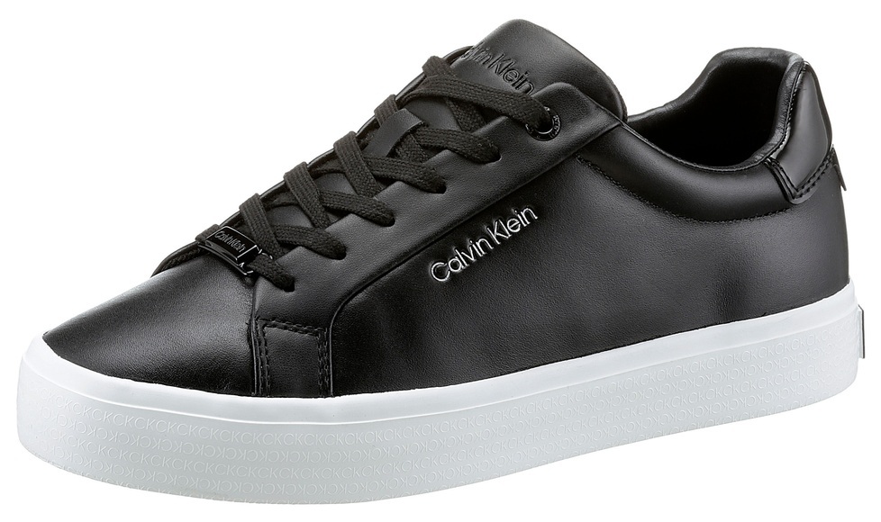 Calvin Klein Sneaker »VULC LACE UP NANO FOX-LTH«, in CK-Initialen am Plateau