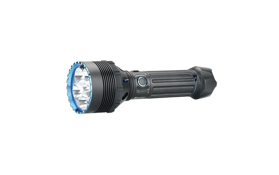 OLight X9R Marauder LED Taschenlampe Große Reichweite, verstellbar, mit Koffer akkubetrieben 6400 lm 27 h 1855 g