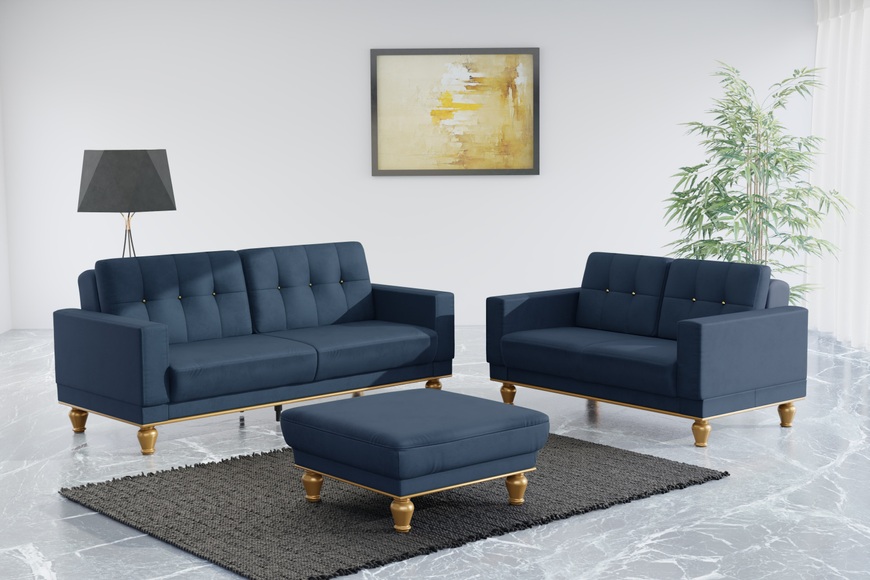 sit&more 2-Sitzer »Orient 5«, Rückenkissen mit Strass-Stein, goldfarbene Applikationen