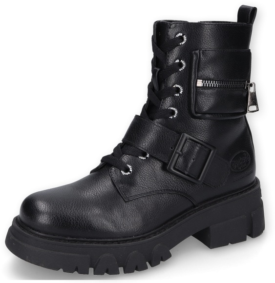 Dockers by Gerli Schnürboots, mit kleiner Ziertasche am Schaft