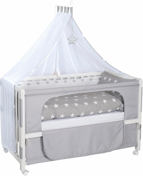 roba Room Bed weiß Little Stars - Gr.60x120 cm