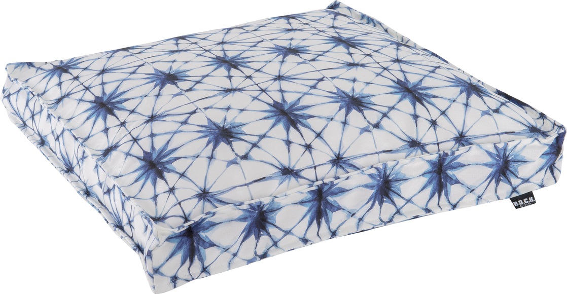 H.O.C.K. Sitzkissen »Badu Batik Saphire Outdoor«, wasserabweisend