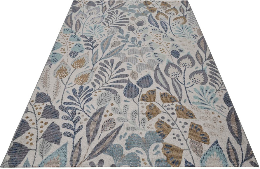 Esprit Teppich »Lilly ESP-21082«, rechteckig, 4 mm Höhe, In- und Outdoor geeignet, florales modernes Design
