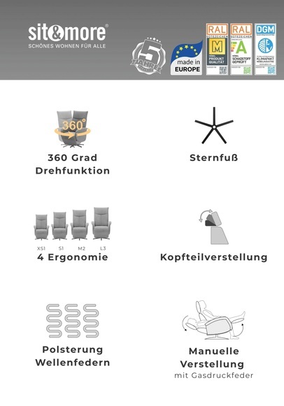 sit&more TV-Sessel 