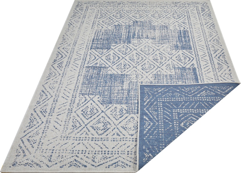 freundin Home Collection Teppich »Gaia«, rechteckig, 5 mm Höhe, In-und Outdoor geeignet, Wohnzimmer, Balkon, Terrasse, Garten, Strapazierfähig und pflegeleicht, Flachgewebe