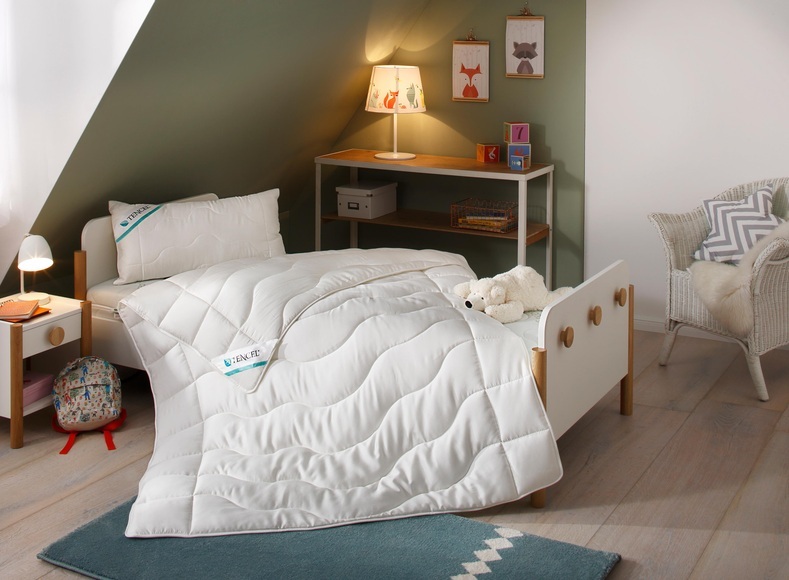 Lüttenhütt Kinderbettdecke + Kopfkissen »TENCEL?«, (Spar-Set), sorgt für gesunden und angenehmen Schlaf!