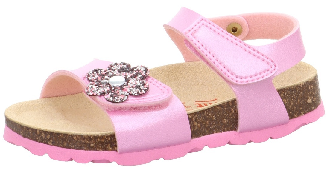 Superfit Sandale »FUSSBETTPANTOFFEL WMS: Mittel«, mit Glitzer