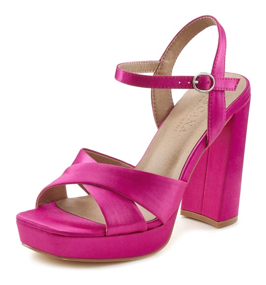 LASCANA Sandalette, mit Blockabsatz VEGAN