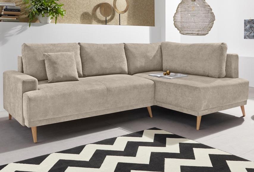 INOSIGN Ecksofa »Wien«, mit Bettfunktion und Bettkasten