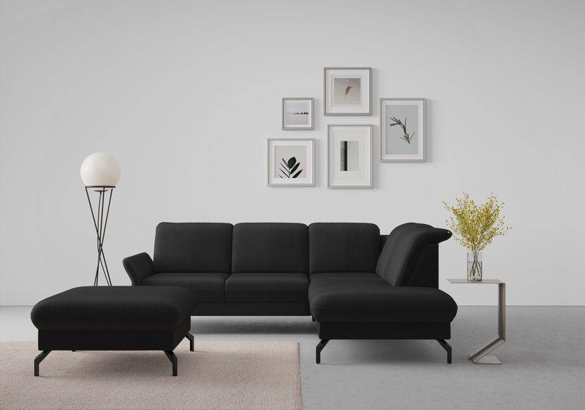 sit&more Ecksofa »Fashion«, wahlweise mit Kopfteilverstellung und Vorziehsitz, motorisch