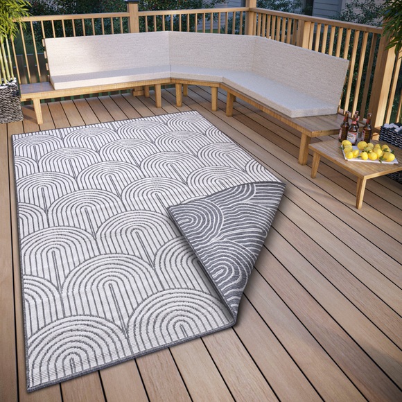 HANSE Home Teppich »Pangli, Wendeteppich«, rechteckig, In und Outdoor, Flachgewebe, wendbar, wetterfest, pflegeleicht, robust