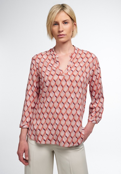 ETERNA DREIVIERTELARM BLUSE MODERN CLASSIC ROT BEDRUCKT