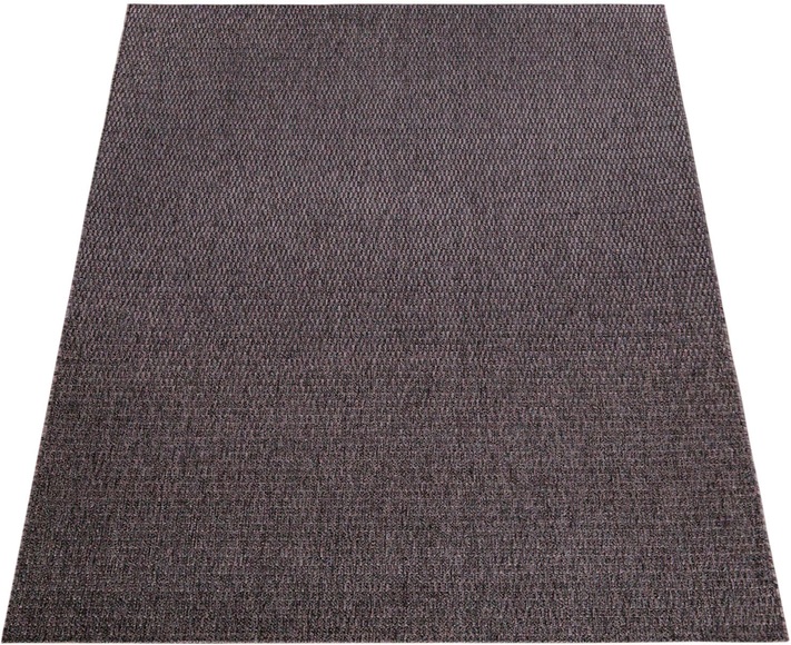 Paco Home Teppich »Waregem 624«, rechteckig, 4 mm Höhe, Flachgewebe, Uni Farben, In- und Outdoor geeignet, Wohnzimmer