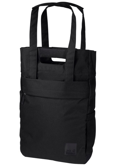Jack Wolfskin Shopper mit Rucksackfunktion aus recyceltem Material Piccadilly one size schwarz ultra black