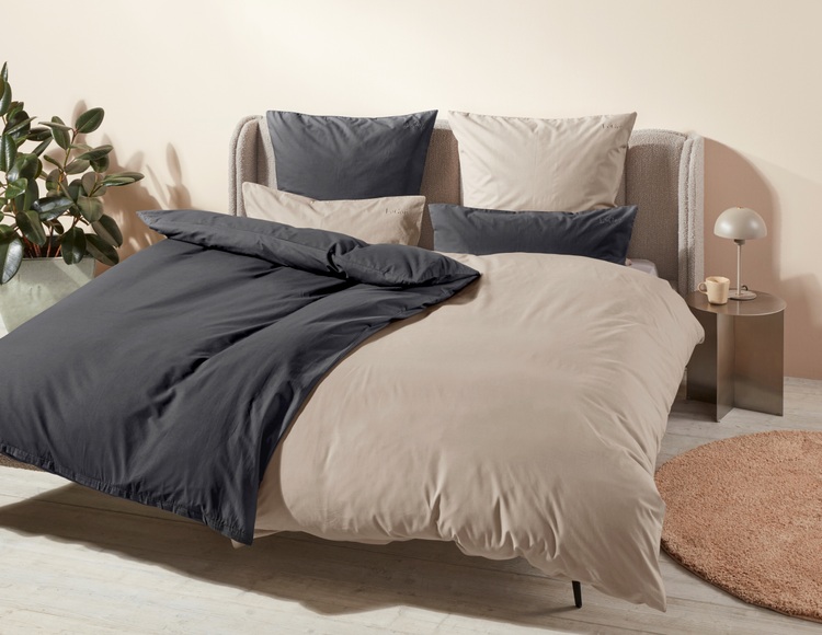 LeGer Home by Lena Gercke Bettwäsche »Anisa«, (2 tlg.), Bettwäsche mit Logostickerei, geeignet im Winter & Sommer, unifarben